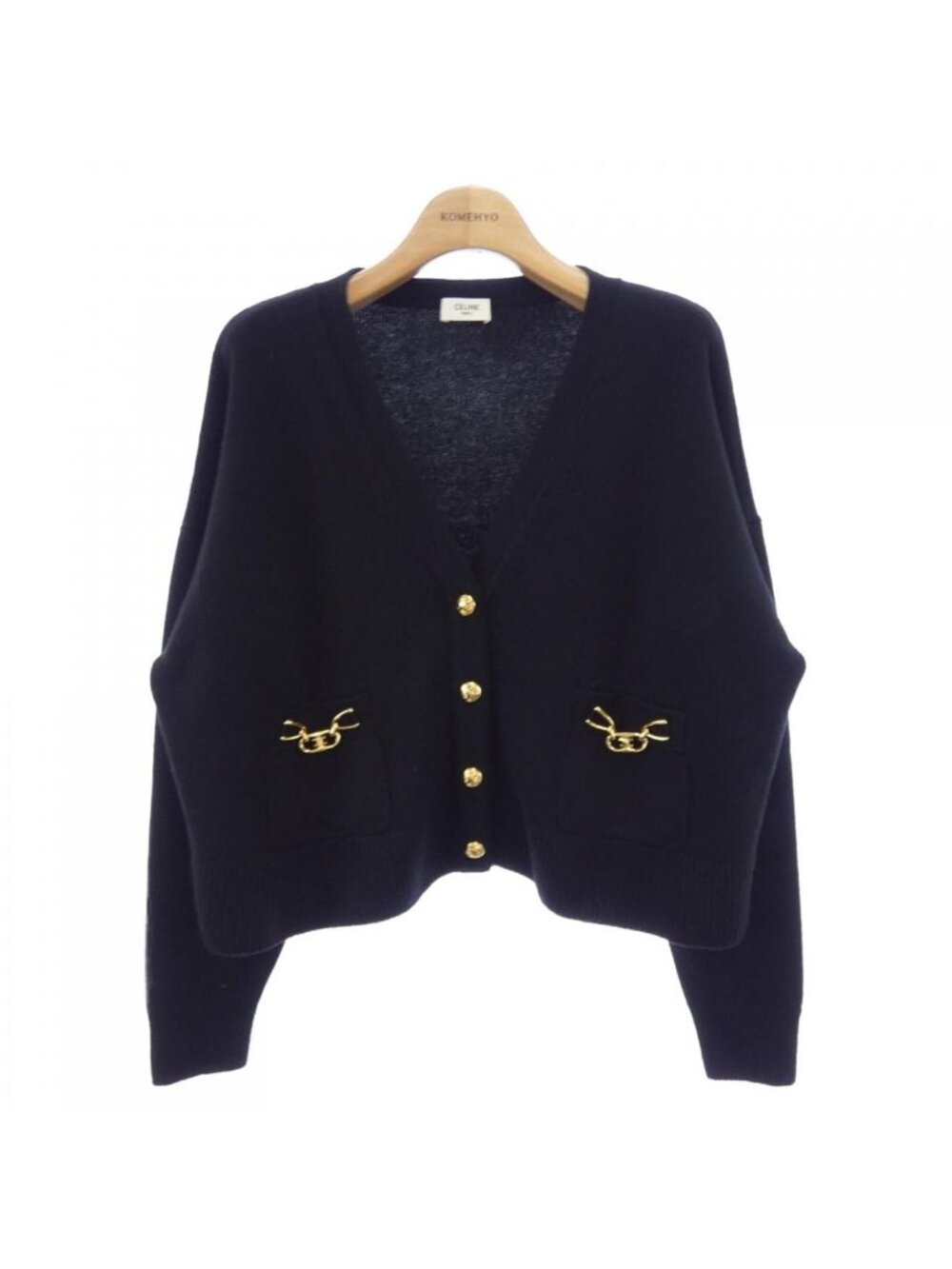 Celine Triomphe Gourmet Cropped Cardigan